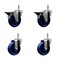 Service Caster 4'' Solid Poly Wheel Swivel 7/16'' Grip Ring Stem Caster Set 2 Brakes, 4PK SCC-GR20S414-SPUS-PLB-716138-2-S-2 - alternate 1